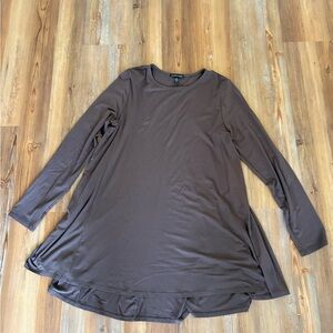 Eileen Fisher Taupe Long Sleeve Top